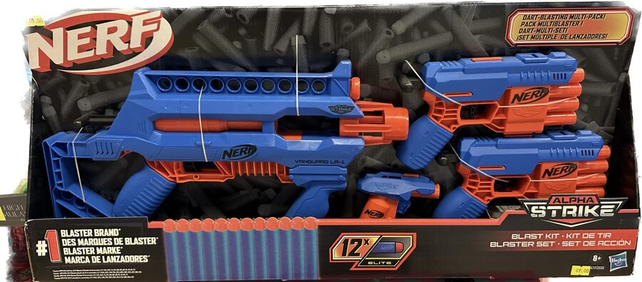 4 ieroču komplekts Hasbro NERF ALPHA STRIKE BLAST KIT