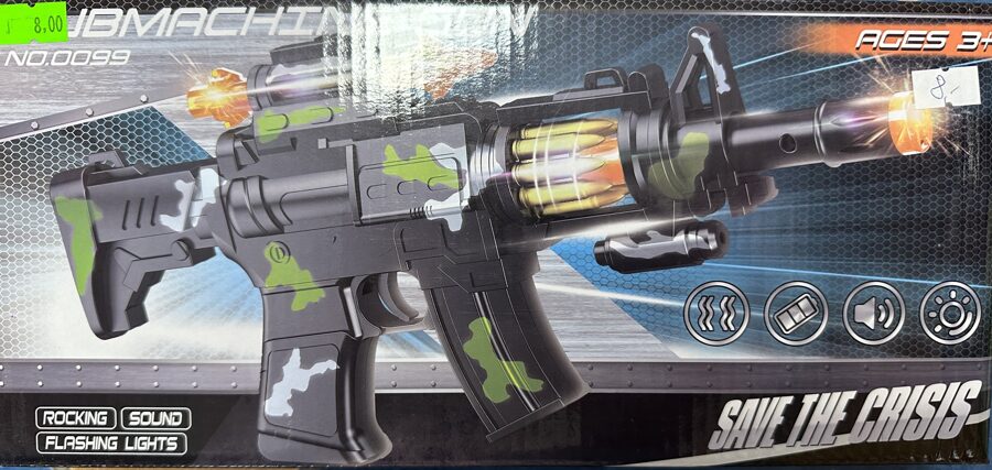 Interaktīva karabīne ar gaismas un skaņs signāliem SAVE THE CRISIS