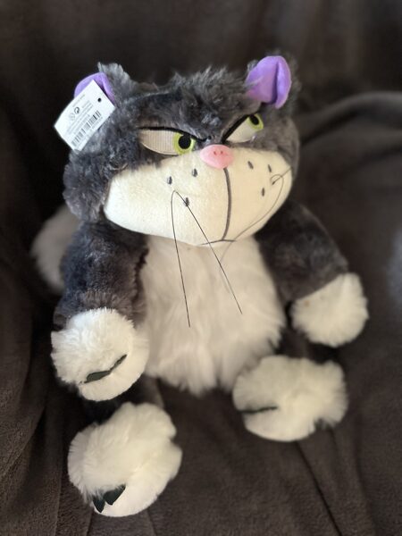 Mīkstā manta plīša kaķis "Lucifers". izmērs 35 cm