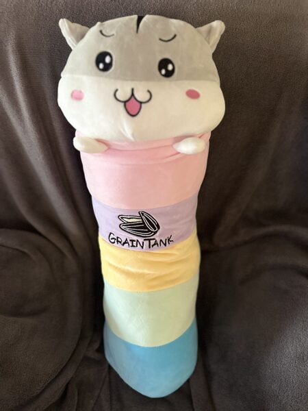 Plīša manta kaķis "Batons", krāsains, izmērs 70 cm