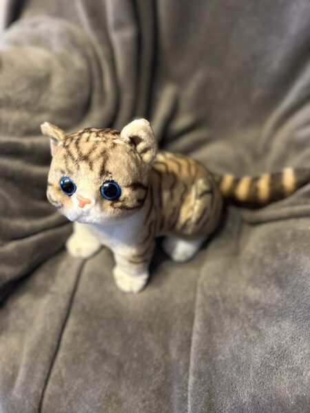 Mīkstā rotaļlieta sēdoš Kaķis, izmērs 25 cm