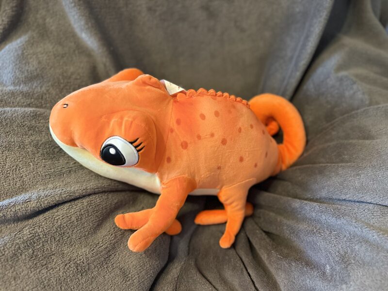 Mīkstā plīša manta "Hamelions", dažadas krāsas, izmērs 45 cm