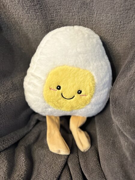 Mīkstā rotaļlieta plīša ola, izmērs 20 cm