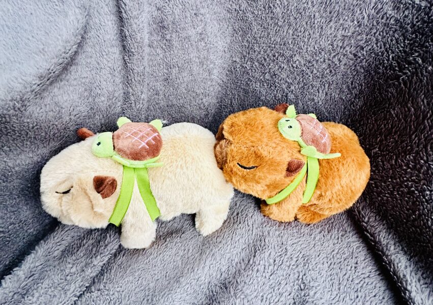 Interaktīva staigājoša mīksta "kapibara", darbojas ar baterejām