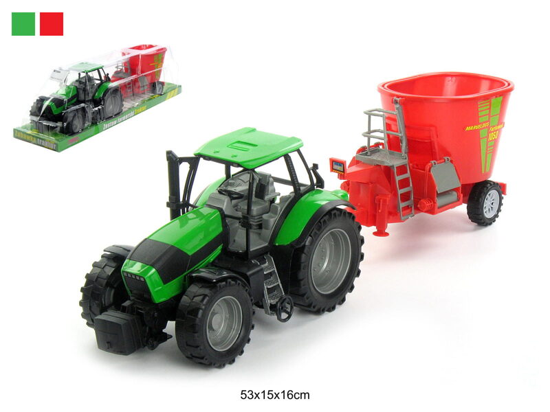 Traktors lauksaimniecības ar piekabi