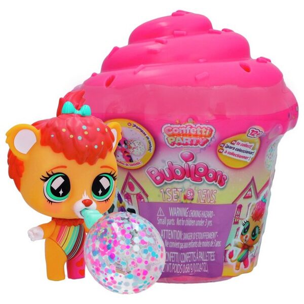 Bubiloons Confety Party pārsteiguma zvēriņš (kolekcionējamais) TMC TOYS