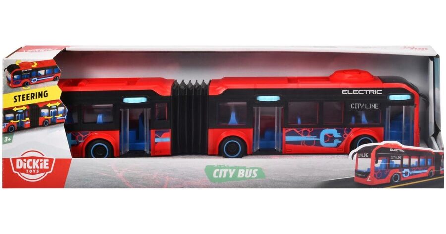 DICKIE interaktīvs autobuss CITY BUS, atveras durvis