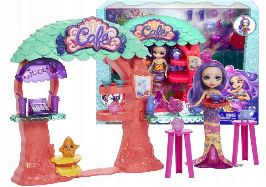 Mattel komplekts Royal Enchantimals Ocean Kingdom lelle ar okeāna karālvalsts aksesuāriem