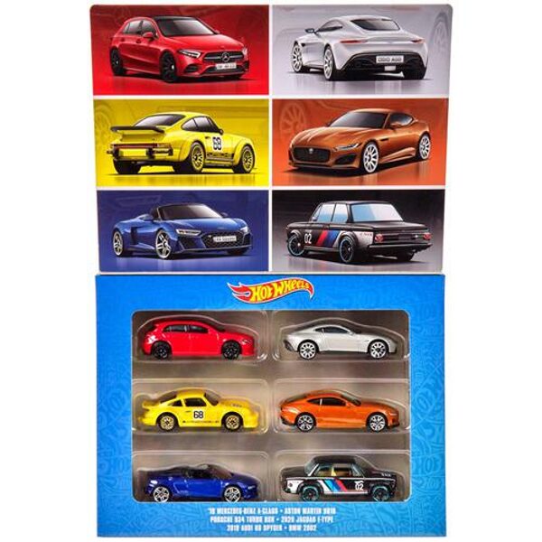 Mattel Hot Wheels  kolekcijai 19 Mercedes benz, Aston Martin DB10, Porshe 934, 2020 Jaguar, 2019 Audi R8, BMW 2002