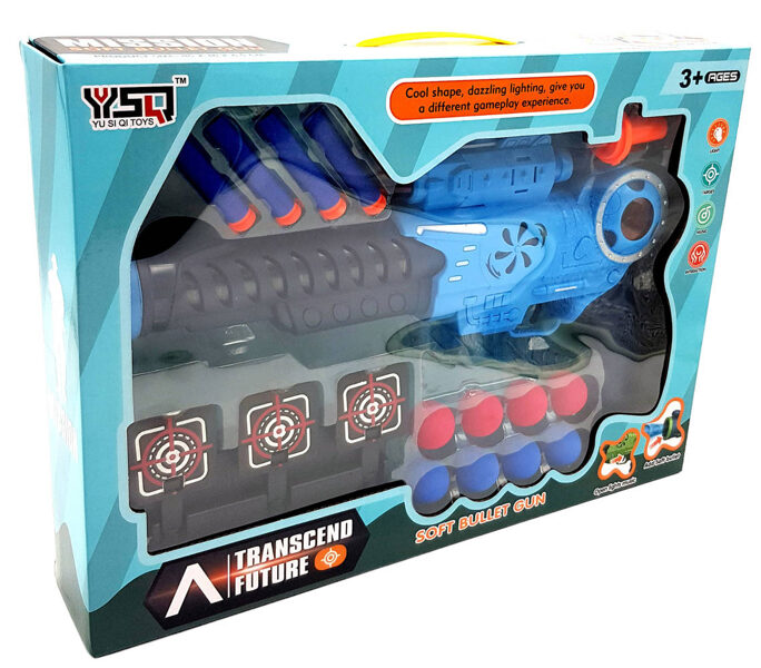 Liela spēļu Karabīne ar bultām, bumbiņām modelis 2388-23