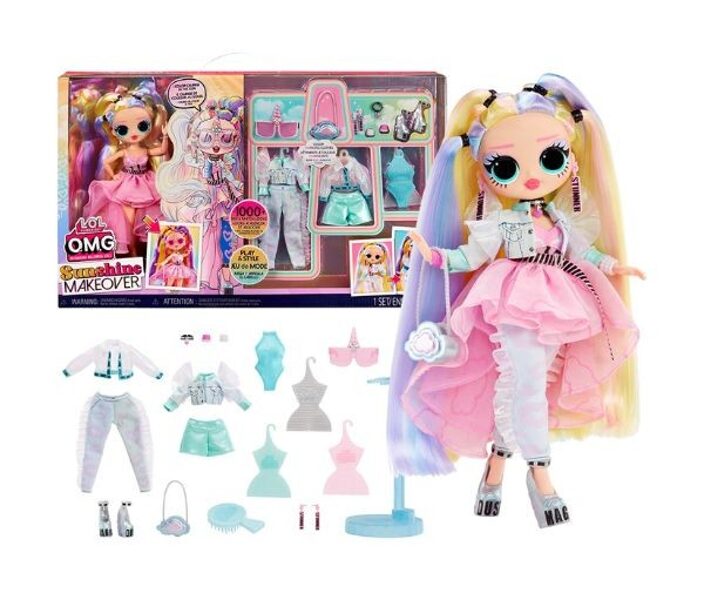 MGA L.O.L. LOL SURPRISE  SUNSHINE MAKEOVER  BIG SET komplekts ar lelli un aksesuāriem