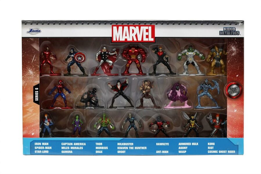 Jada MARVEL NANO METALFIGS Dickie Toys supervaroņu kolekcionējamās figūras, metāla
