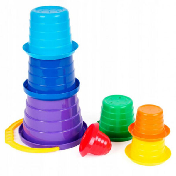 Piramīda trauciņi rotaļļām smiltīs Technok Toys