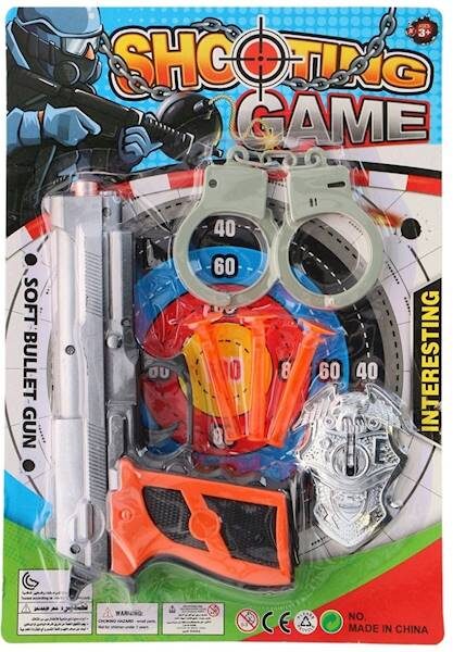 Spēļu pistole ar rokudzelžiem SHOOTING GAME